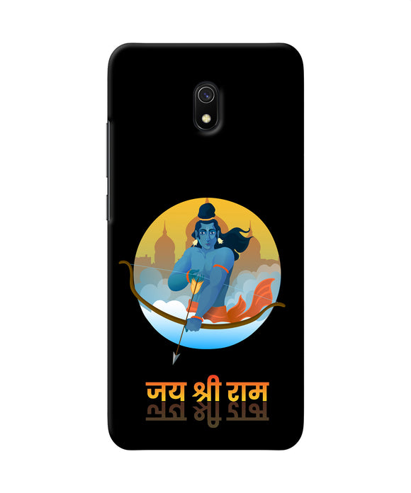 Black Jay Shree Ram Redmi 8a Back Cover