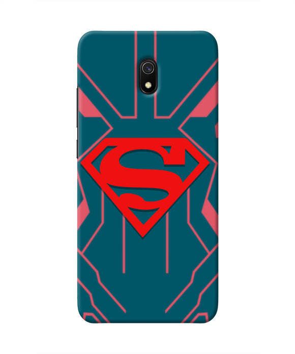 Superman Techno Redmi 8A Real 4D Back Cover