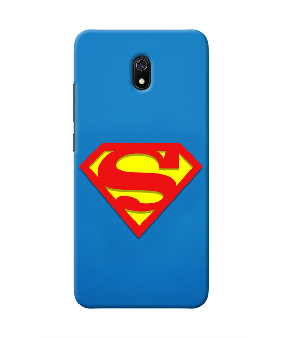 Superman Blue Redmi 8A Real 4D Back Cover