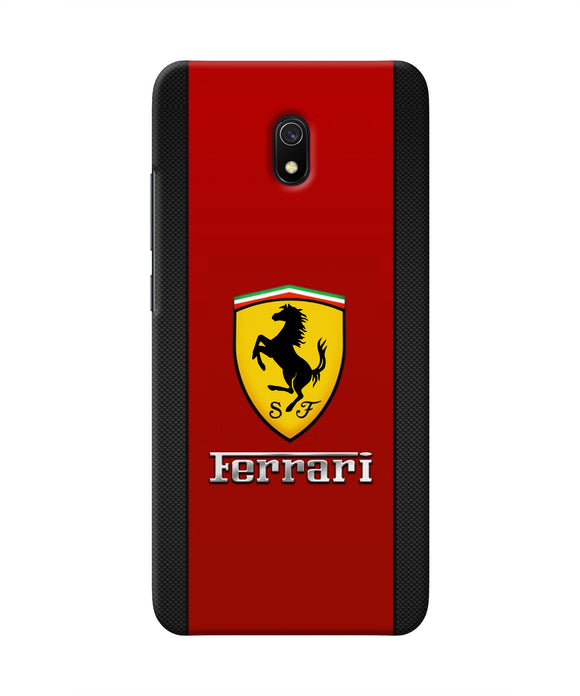 Ferrari Abstract Maroon Redmi 8A Real 4D Back Cover