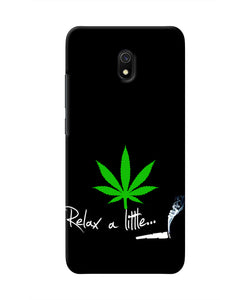 Weed Relax Quote Redmi 8A Real 4D Back Cover