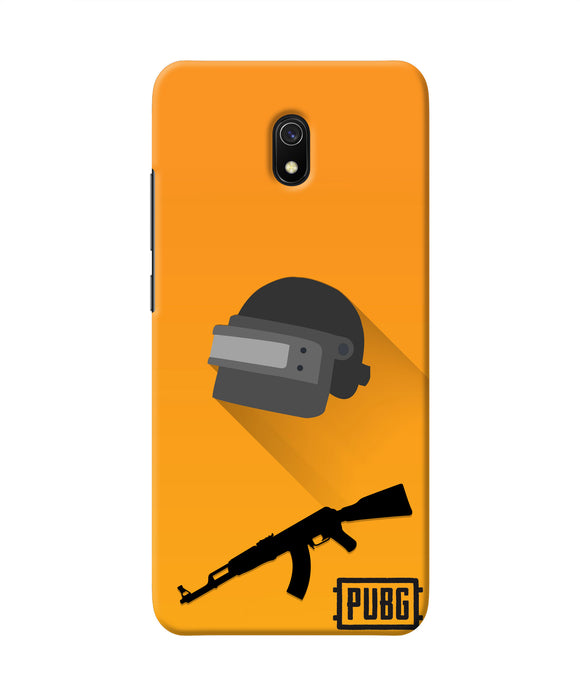 PUBG Helmet and Gun Redmi 8A Real 4D Back Cover