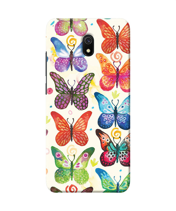 Abstract Butterfly Print Redmi 8a Back Cover