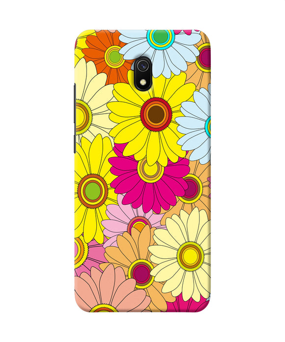 Abstract Colorful Flowers Redmi 8a Back Cover