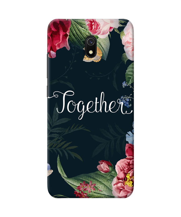 Together Flower Redmi 8a Back Cover