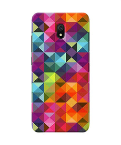 Abstract Triangle Pattern Redmi 8a Back Cover