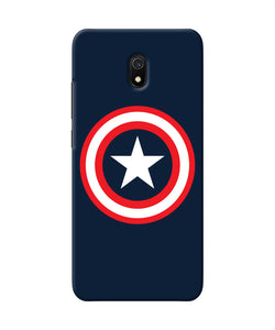 Captain America Logo Redmi 8a Back Cover