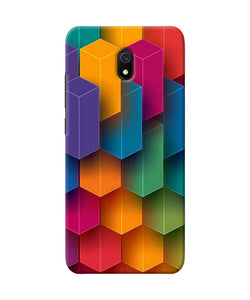 Abstract Rectangle Print Redmi 8a Back Cover