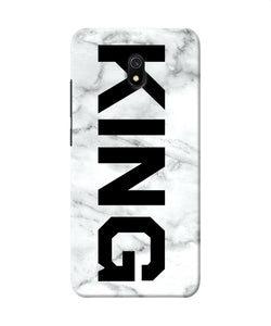 King Marble Text Redmi 8a Back Cover