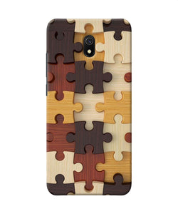 Wooden Puzzle Redmi 8a Back Cover