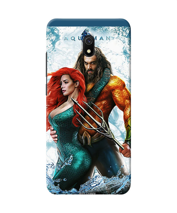 Aquaman Couple Water Redmi 8a Back Cover