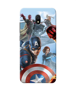 Avengers On The Sky Redmi 8a Back Cover