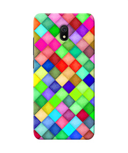 Abstract Colorful Squares Redmi 8a Back Cover