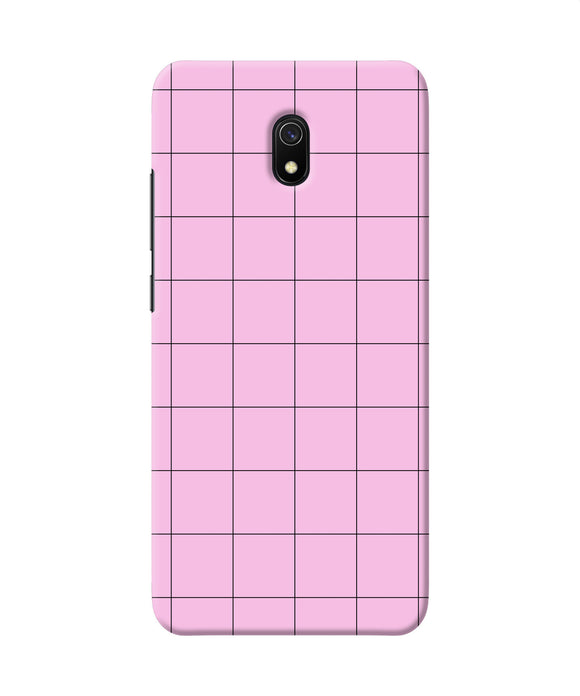 Pink Square Print Redmi 8a Back Cover