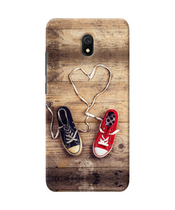 Shoelace Heart Redmi 8a Back Cover