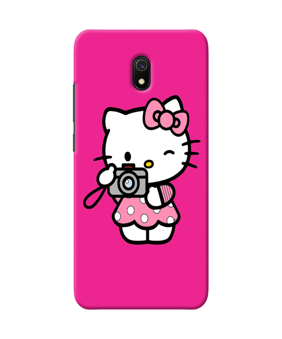 Hello Kitty Cam Pink Redmi 8a Back Cover