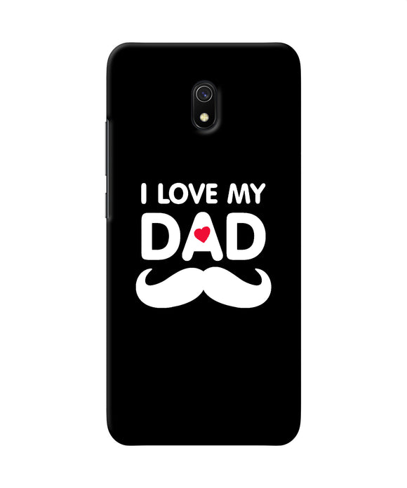 I Love My Dad Mustache Redmi 8a Back Cover