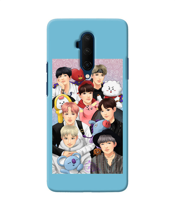BTS with animals Oneplus 7T Pro Back Cover