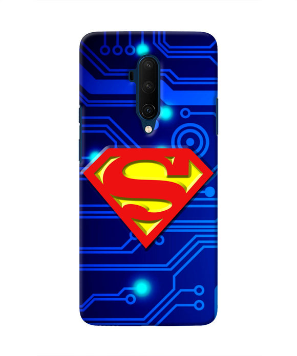 Superman Abstract Oneplus 7T Pro Real 4D Back Cover