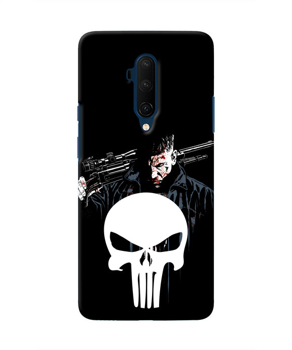 Punisher Character Oneplus 7T Pro Real 4D Back Cover
