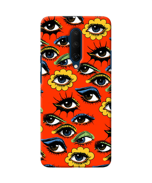 Abstract Eyes Pattern Oneplus 7t Pro Back Cover