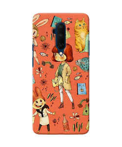 Canvas Little Girl Print Oneplus 7t Pro Back Cover