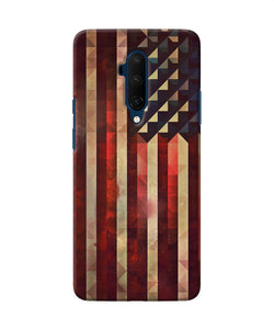 Vintage Us Flag Oneplus 7t Pro Back Cover