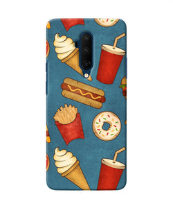 Abstract Food Print Oneplus 7t Pro Back Cover