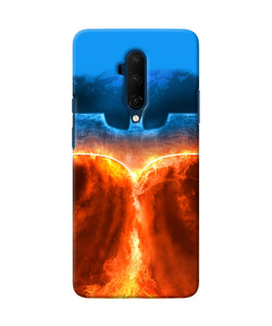 Burning Batman Logo Oneplus 7t Pro Back Cover