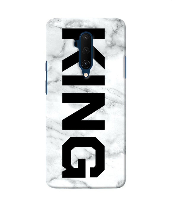 King Marble Text Oneplus 7t Pro Back Cover