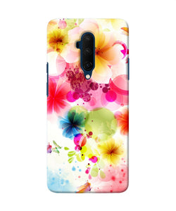 Flowers Print Oneplus 7t Pro Back Cover