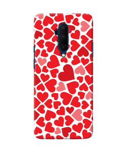 Red Heart Canvas Print Oneplus 7t Pro Back Cover