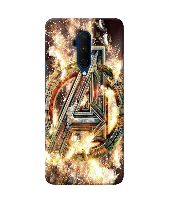 Avengers Burning Logo Oneplus 7t Pro Back Cover