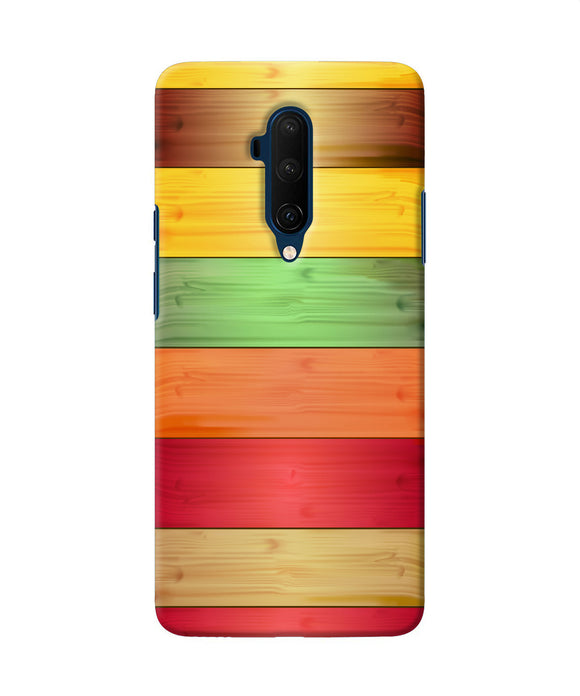 Wooden Colors Oneplus 7t Pro Back Cover