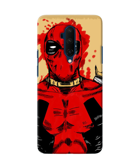 Blooded Deadpool Oneplus 7t Pro Back Cover