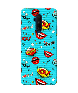 Lol Lips Print Oneplus 7t Pro Back Cover