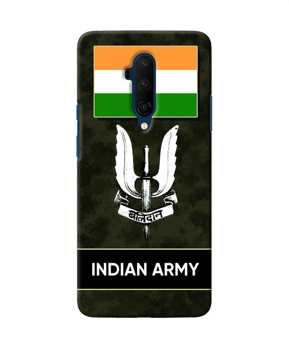 Indian Flag Balidan Logo Oneplus 7t Pro Back Cover