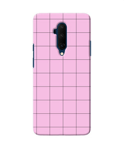 Pink Square Print Oneplus 7t Pro Back Cover