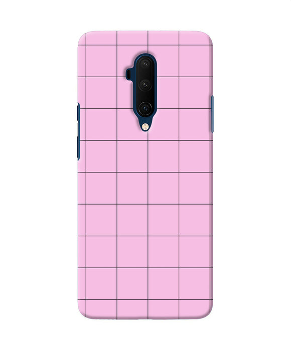 Pink Square Print Oneplus 7t Pro Back Cover