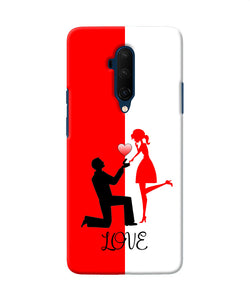 Love Propose Red And White Oneplus 7t Pro Back Cover