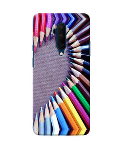 Color Pencil Half Heart Oneplus 7t Pro Back Cover