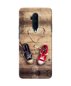 Shoelace Heart Oneplus 7t Pro Back Cover