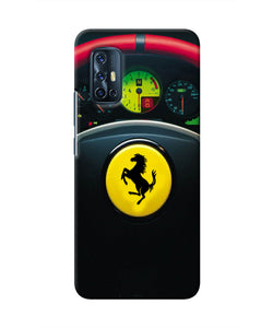 Ferrari Steeriing Wheel Vivo V17 Real 4D Back Cover