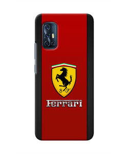 Ferrari Abstract Maroon Vivo V17 Real 4D Back Cover