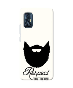 Respect the Beard Vivo V17 Real 4D Back Cover