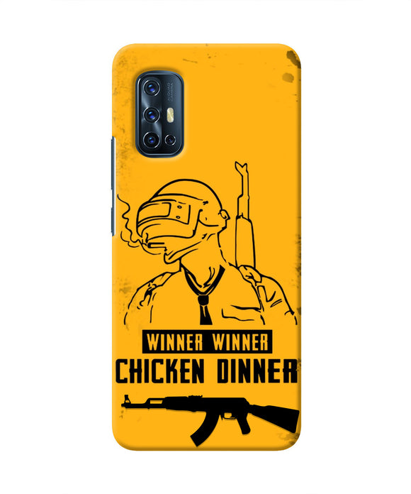 PUBG Chicken Dinner Vivo V17 Real 4D Back Cover