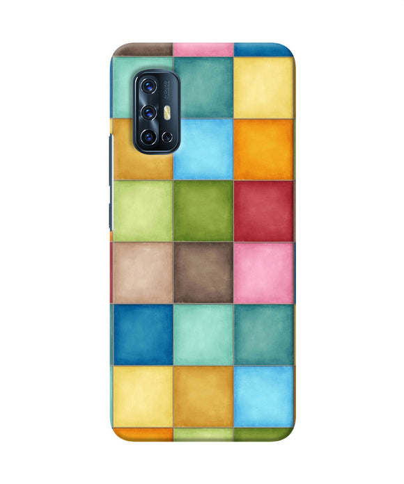Abstract Colorful Squares Vivo V17 Back Cover