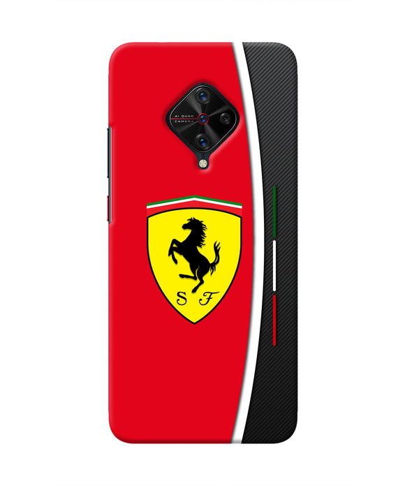 Ferrari Abstract Red Vivo S1 Pro Real 4D Back Cover