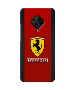Ferrari Abstract Maroon Vivo S1 Pro Real 4D Back Cover