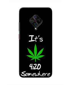 Weed Quote Vivo S1 Pro Real 4D Back Cover
